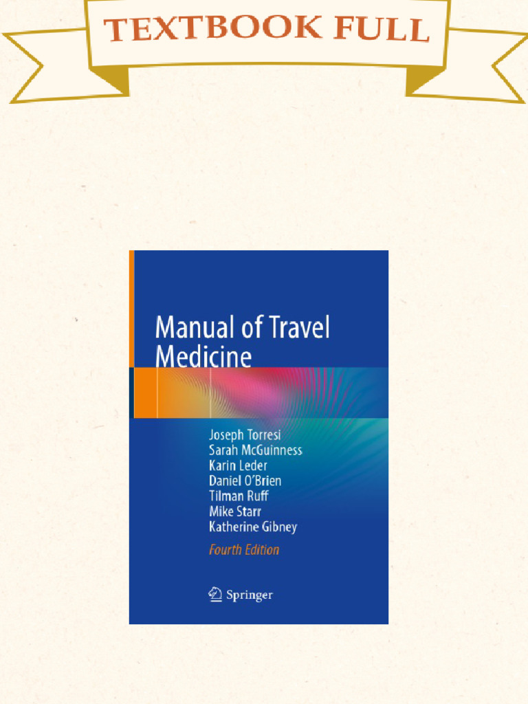 Manual of Travel Medicine Joseph Torresi Instant Download | PDF