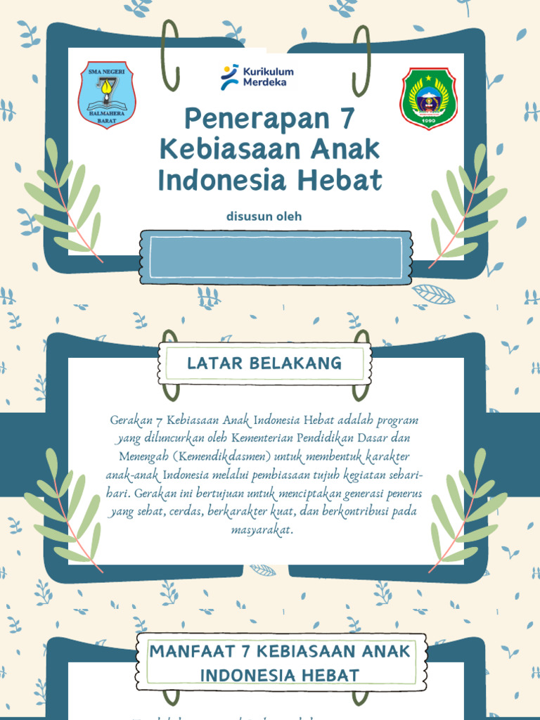 Panduan 7 Kebiasaan Anak Hebat | PDF