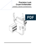 Precision Lock Crush Knifeholder: Installation, Operation and Maintenance