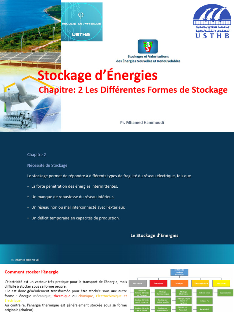 Formes et Technologies de Stockage d'Énergie | PDF | Stockage de l ...