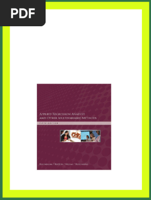 Applied Regression Analysis and Other Multivariable Methods