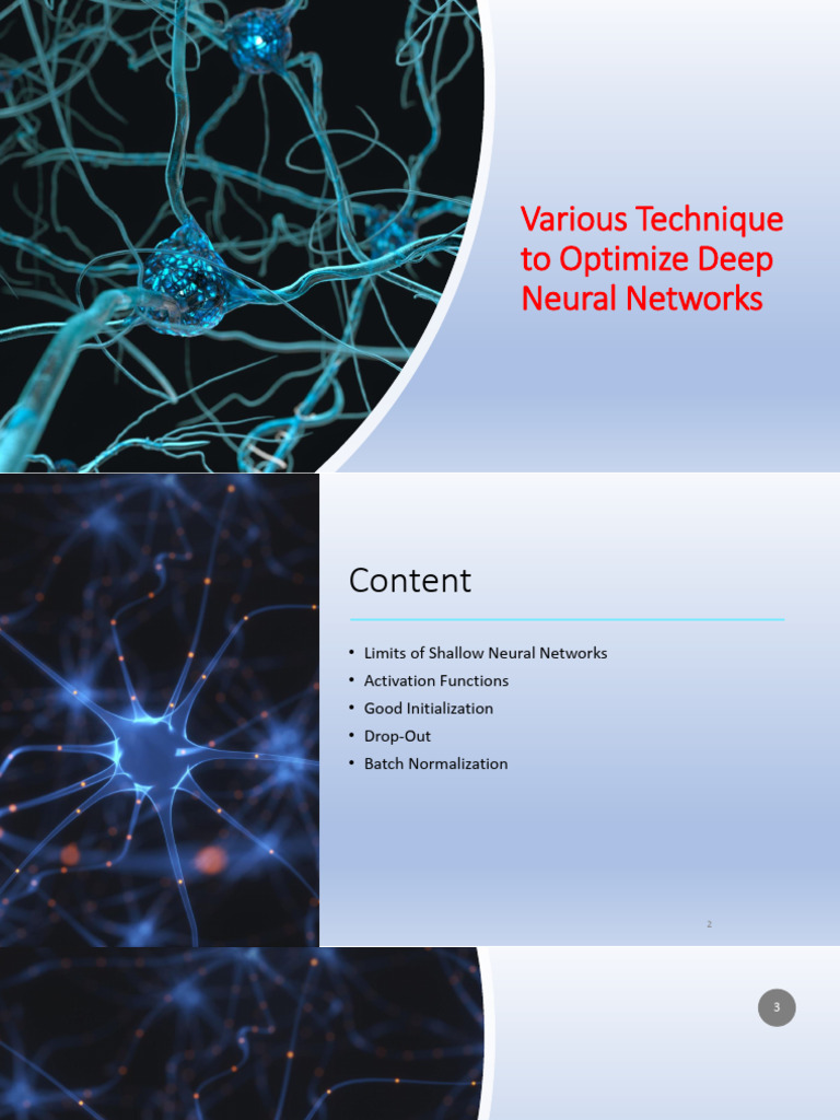 Optimizing Deep Neural Networks Techniques | PDF | Estimator | Variance