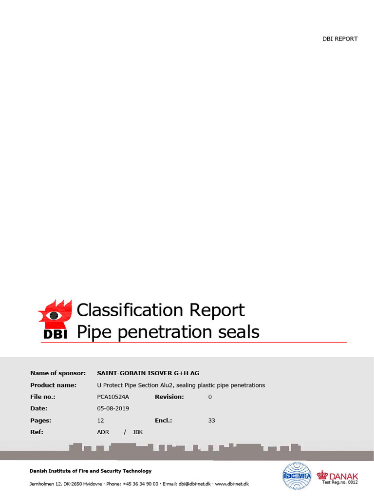 U Protect Pipe Section Alu2 Classification Report | PDF | Pipe (Fluid ...