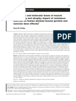 Physiologic and Molecular Bases of Muscle Hypertrophy and Atrophy. Impact of Resistance Exercise On Human Skeletal Muscle (Protein and Exercise Dose Effects)