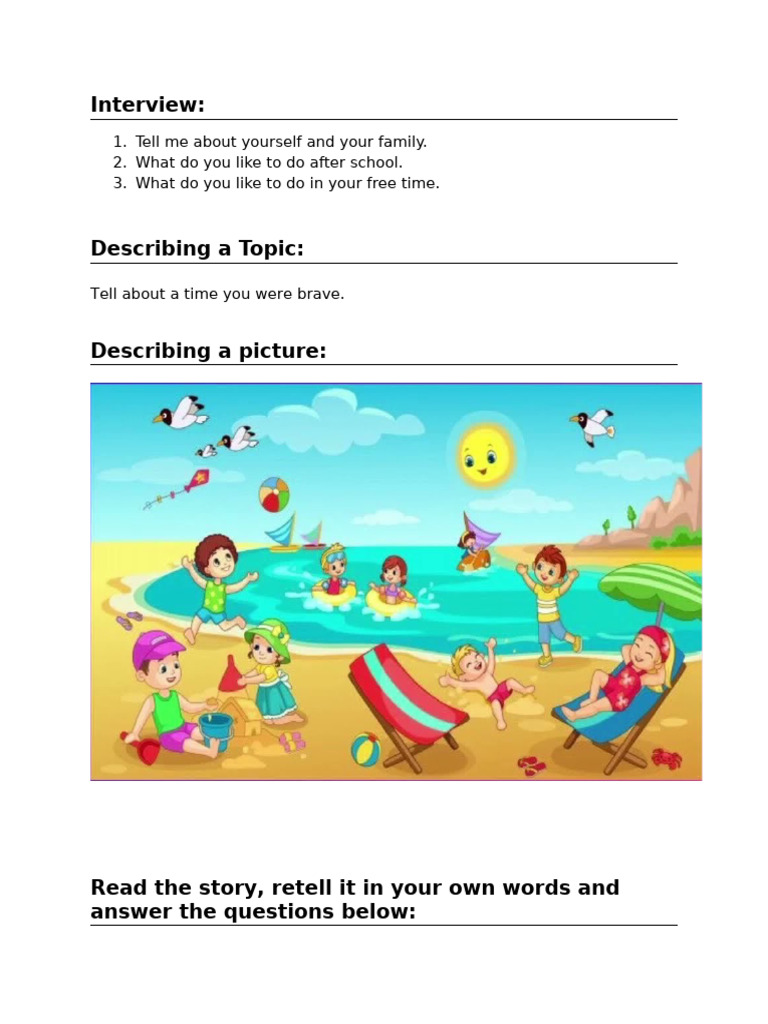 Interview and Writing Exercises Guide | PDF
