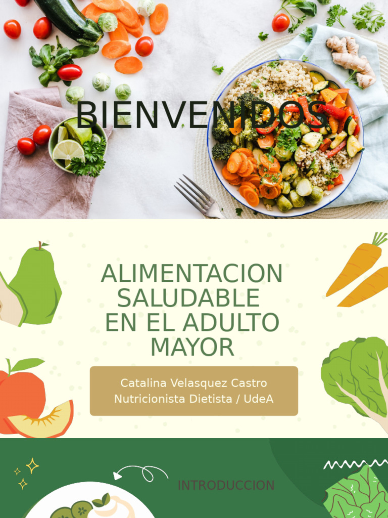 Alimentación Saludable en Adultos Mayores | PDF | Alimentos | Nutrición