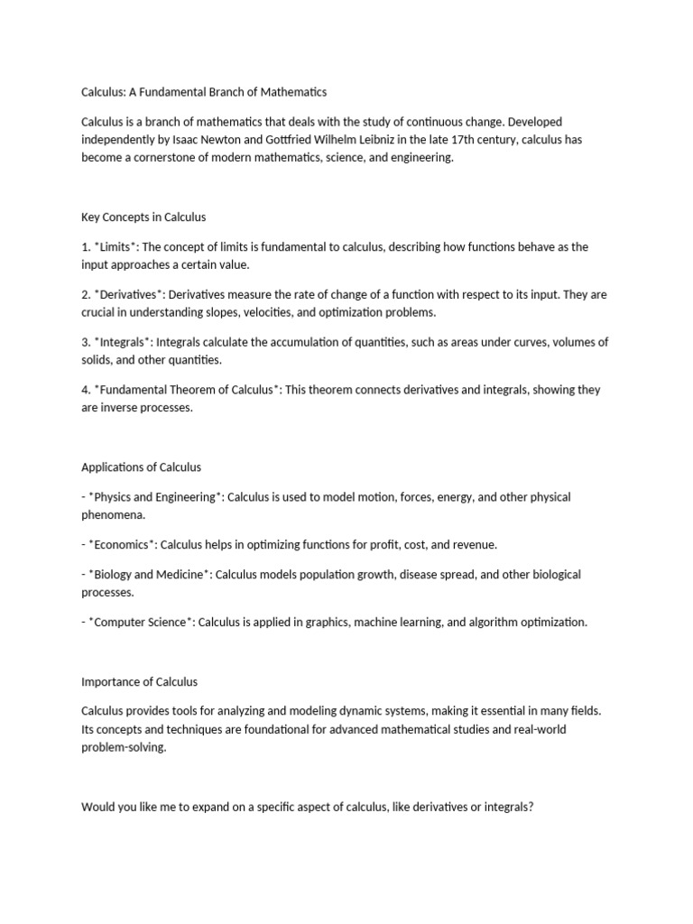 Calculus_ a Fun | PDF