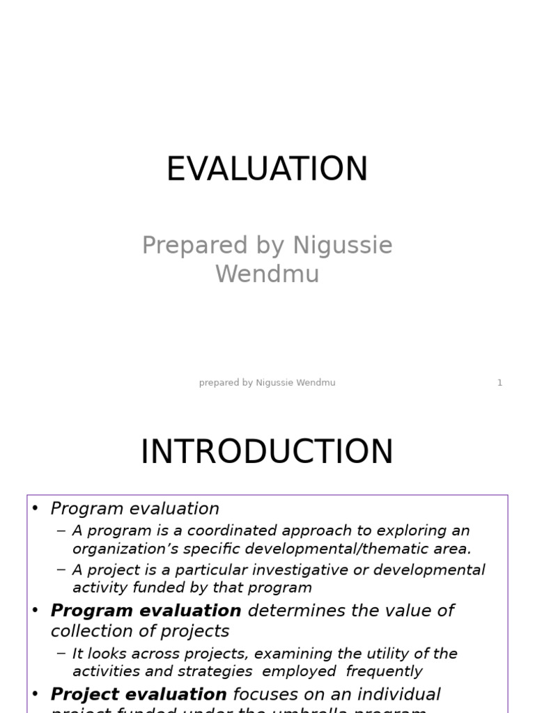 Program Evaluation Strategies Explained | PDF | Statistics | Evaluation