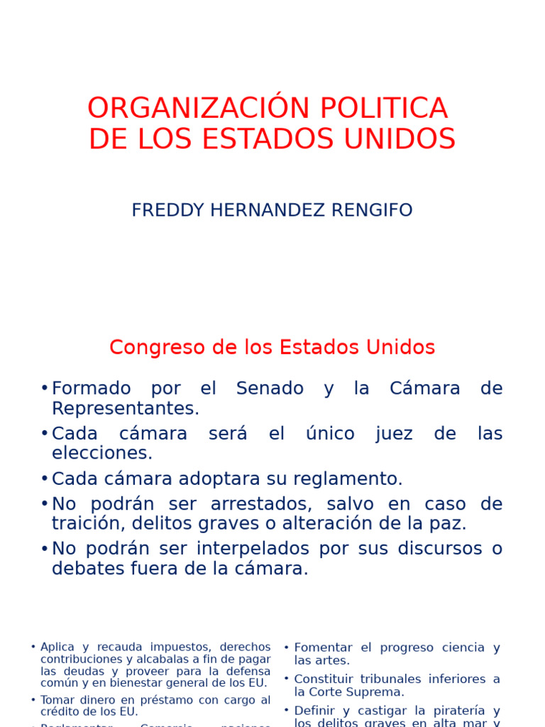 Estados Unidos | PDF | Presidentes de los Estados Unidos | Gobierno ...