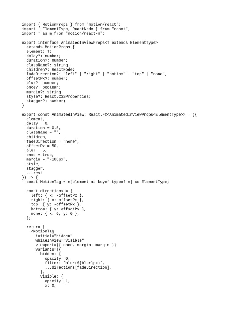 Animated In-View Component | PDF