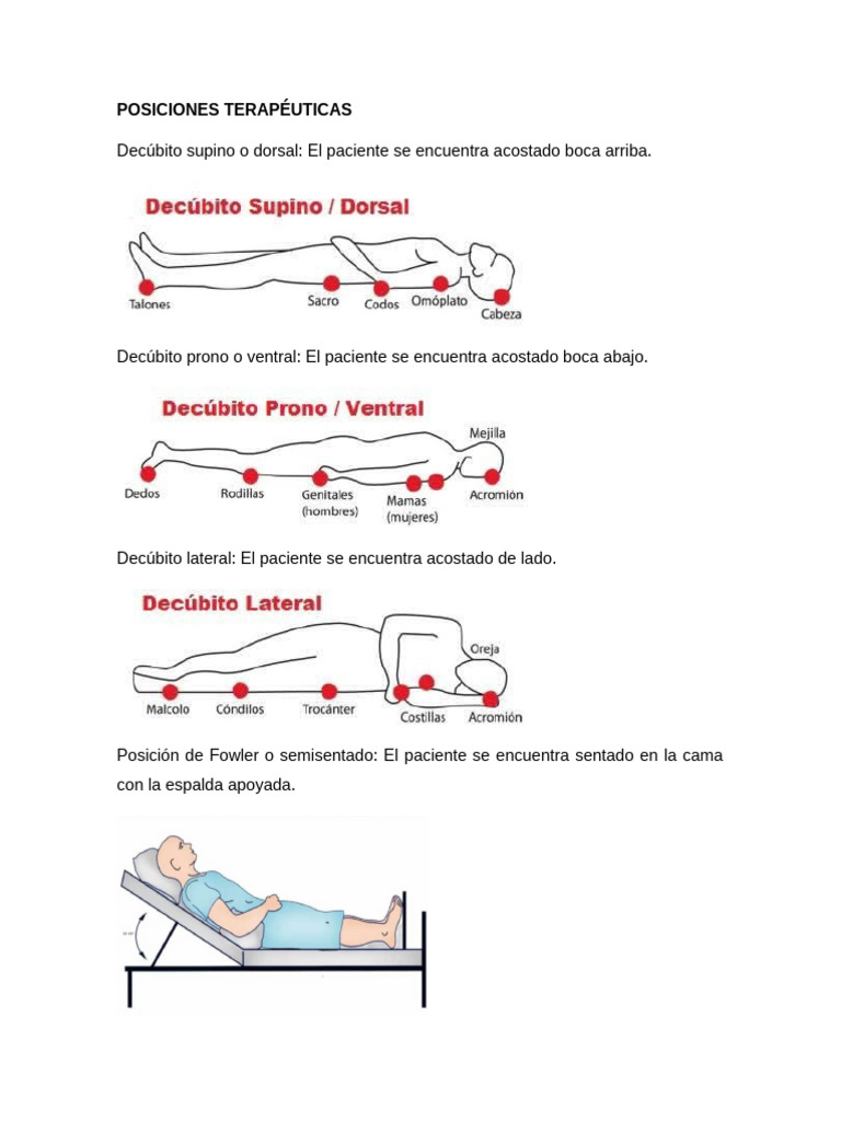 Posiciones Terapéuticas | PDF