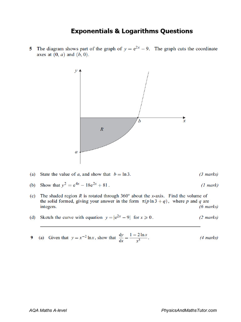 Exponentials & Logarithms | PDF