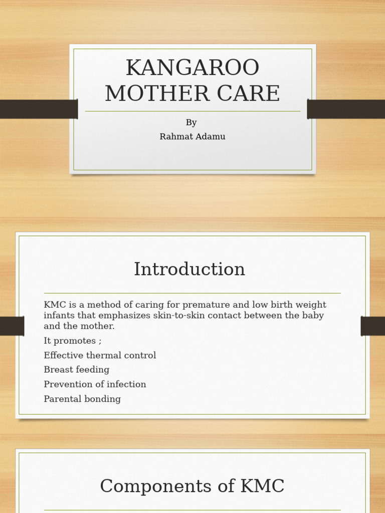 Kangaroo Mother Care Overview | PDF