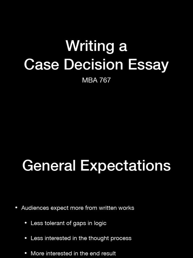How To Write A Decision Essay | PDF | Argument | Evidence