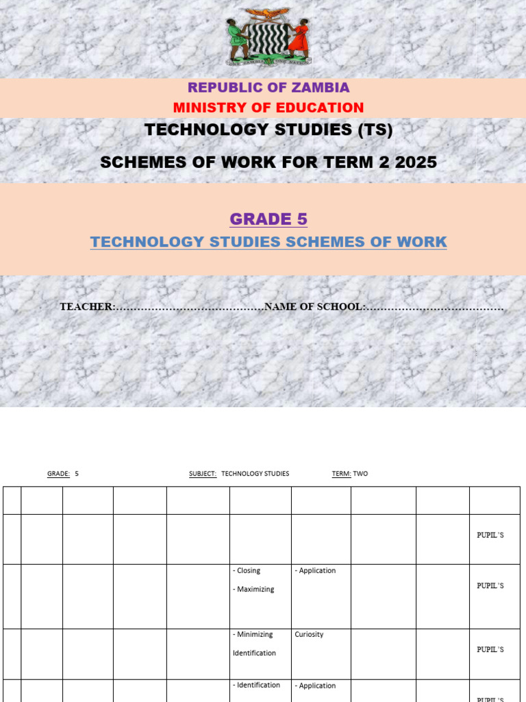 Grade 5 Technology Studies Term 2 Plan | PDF | Triangle | Circle