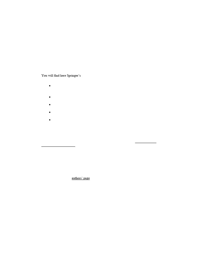 Springer Proceedings Author Guidelines | PDF | Citation | Note (Typography)