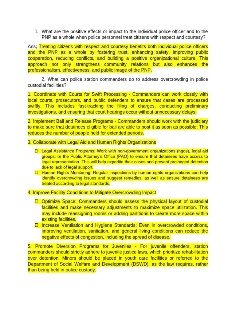 Human Rights in Policing Practices | PDF | Legal Aid | Detention ...