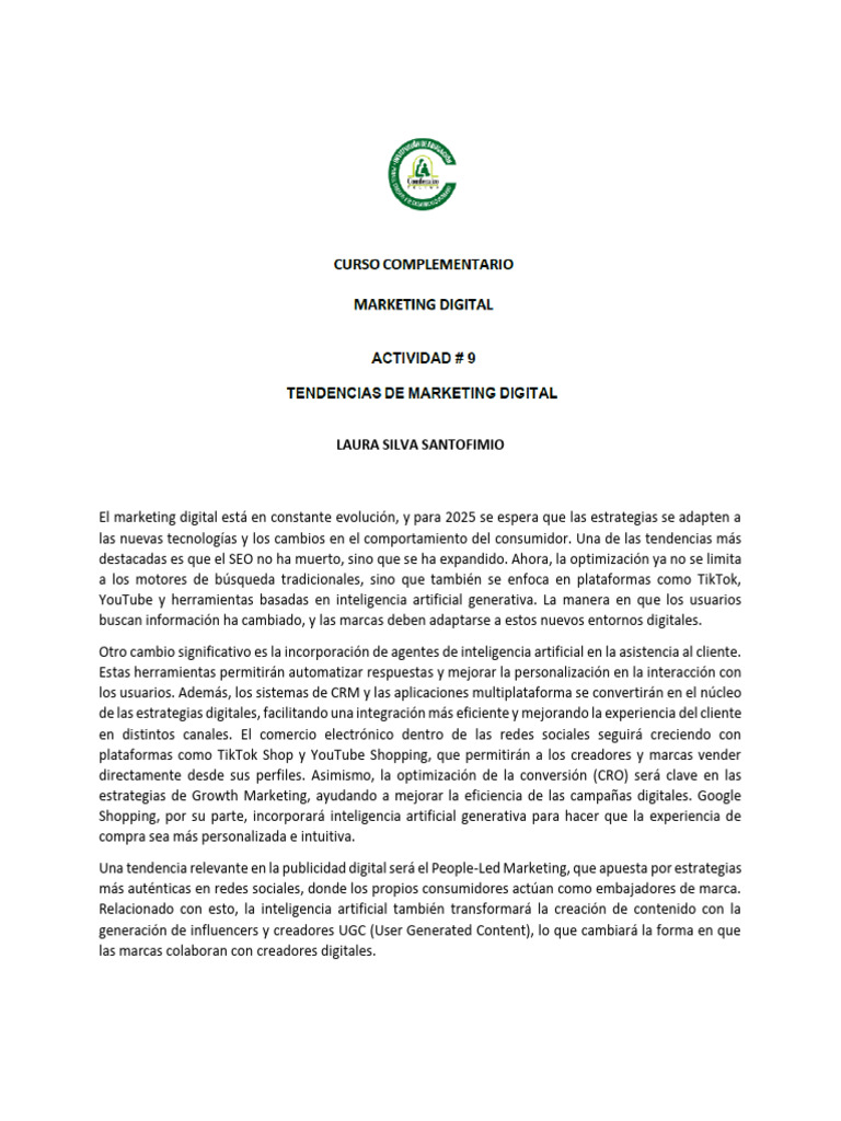 Tendencias SEO y Marketing Digital 2025 | PDF | Publicidad digital ...