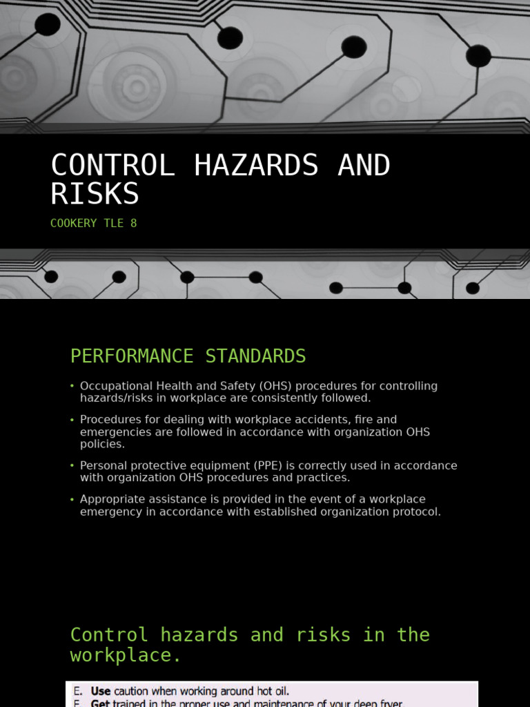 Control Hazards and Risks | PDF | Kitchen | Mold