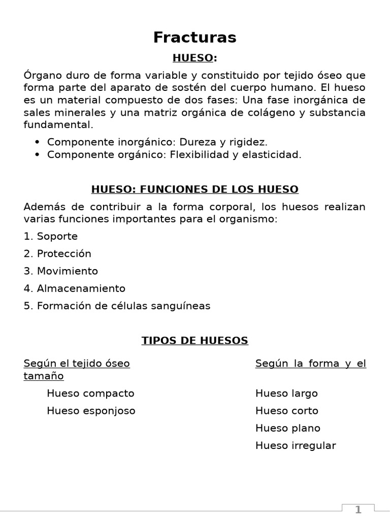 Guía Completa sobre Fracturas Óseas | PDF | Hueso | Fractura