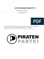 Piratenpartei: Antragsbuch Für Den Bundesparteitag 2011.2