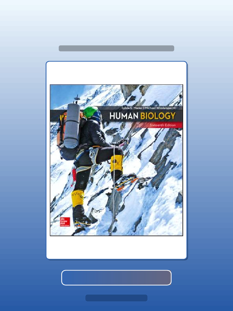 Human Biology 16th Edition Mader Solution Manual Unlocked Test Bank ...
