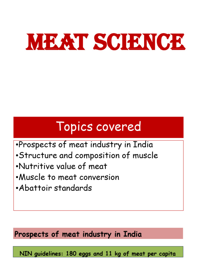 Meat Industry Insights and Composition | PDF | Actin | Skeletal Muscle