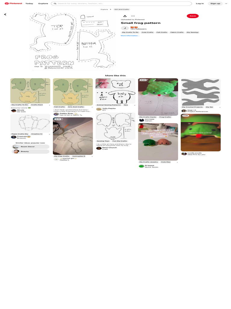Frog Pattern by Calibration-Needed On DeviantArt Diy Sewing Clothes ...