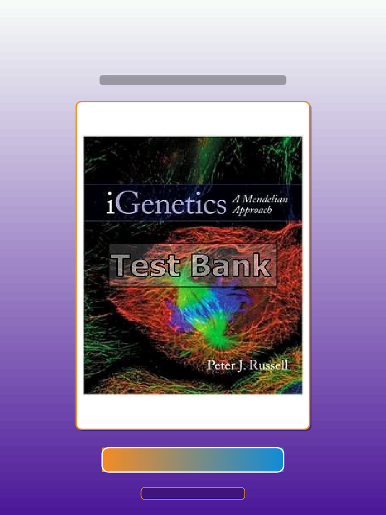 IGenetics A Mendelian Approach 1st Edition Russell Fast Access | PDF ...
