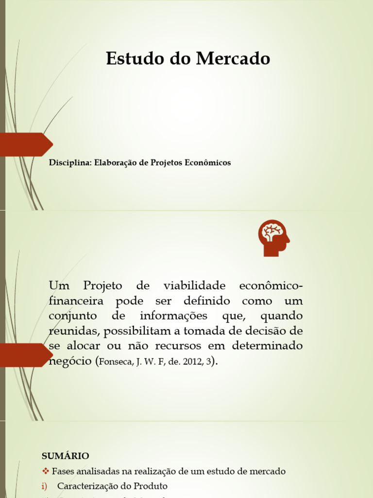 Estudo de Mercado: Análise e Projeções | PDF | Mercado (economia) | Demanda