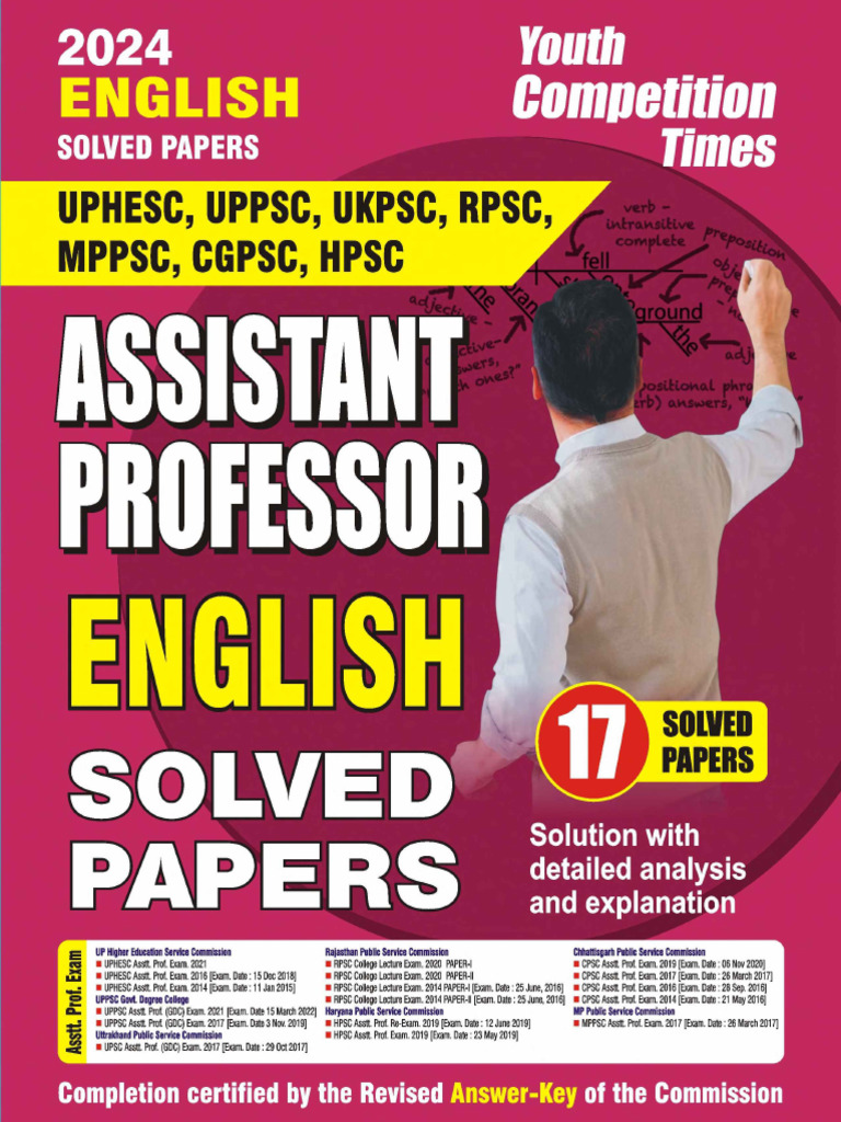 Assistant Professor Exam Solved Papers | PDF | English Literature