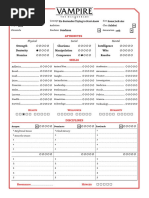 VTM V5 Sheets | PDF