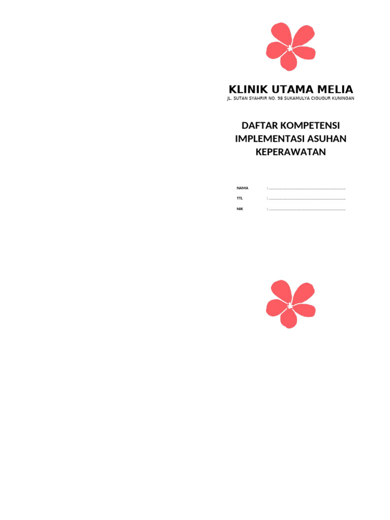 Cover Keperawatan KLINIK UTAMA MELIA | PDF