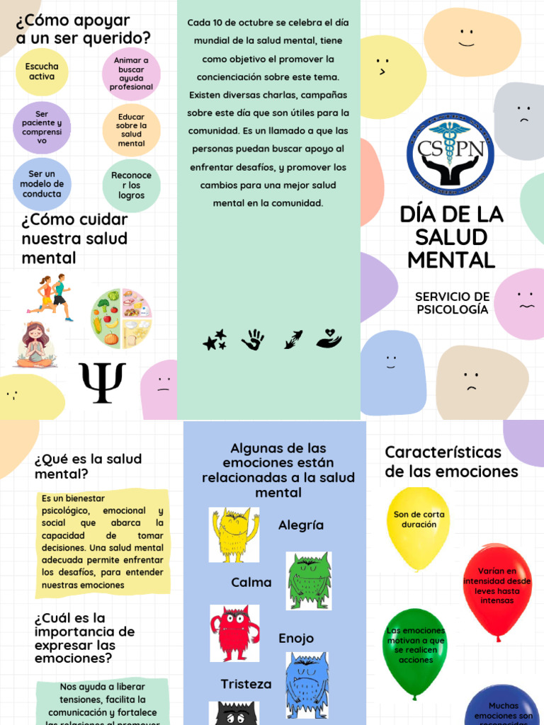 Cuidado de la Salud Mental Infantil | PDF | Las emociones | Mente