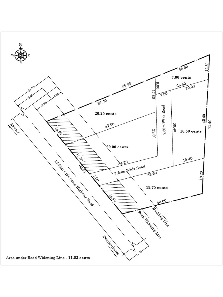 Road Widening Measurements and Areas | PDF