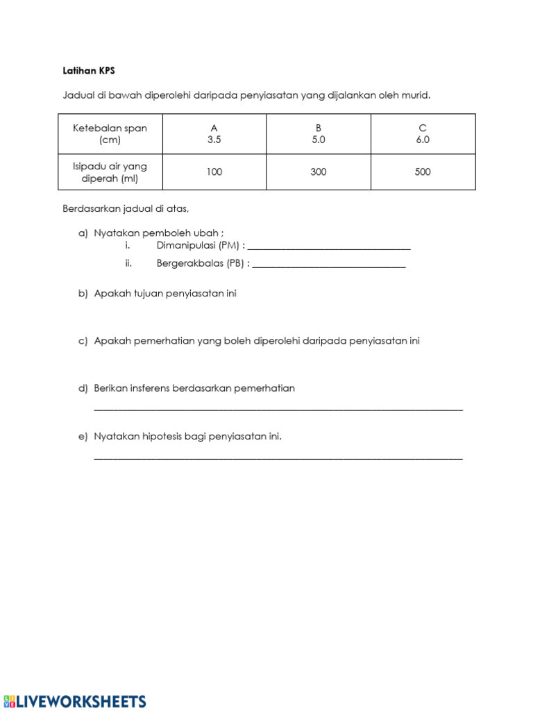 Latihan KPS | PDF