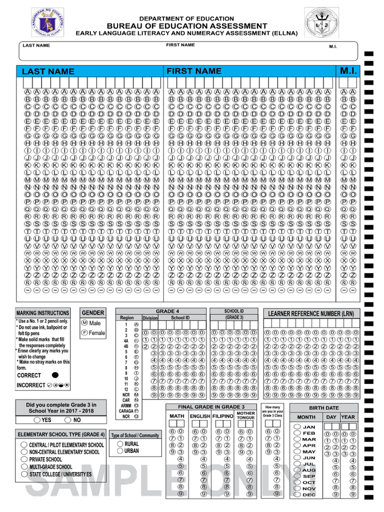 Ellna Answersheet Edited | PDF