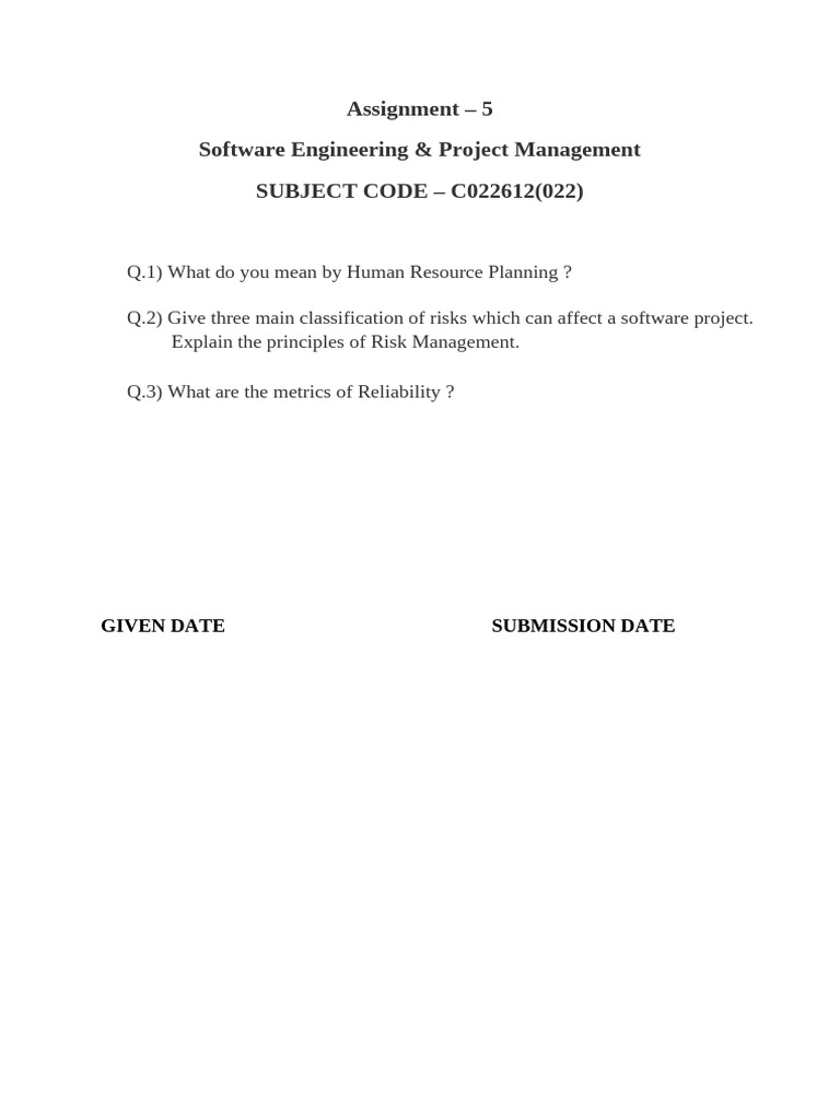Sepm Assignment 5 | PDF