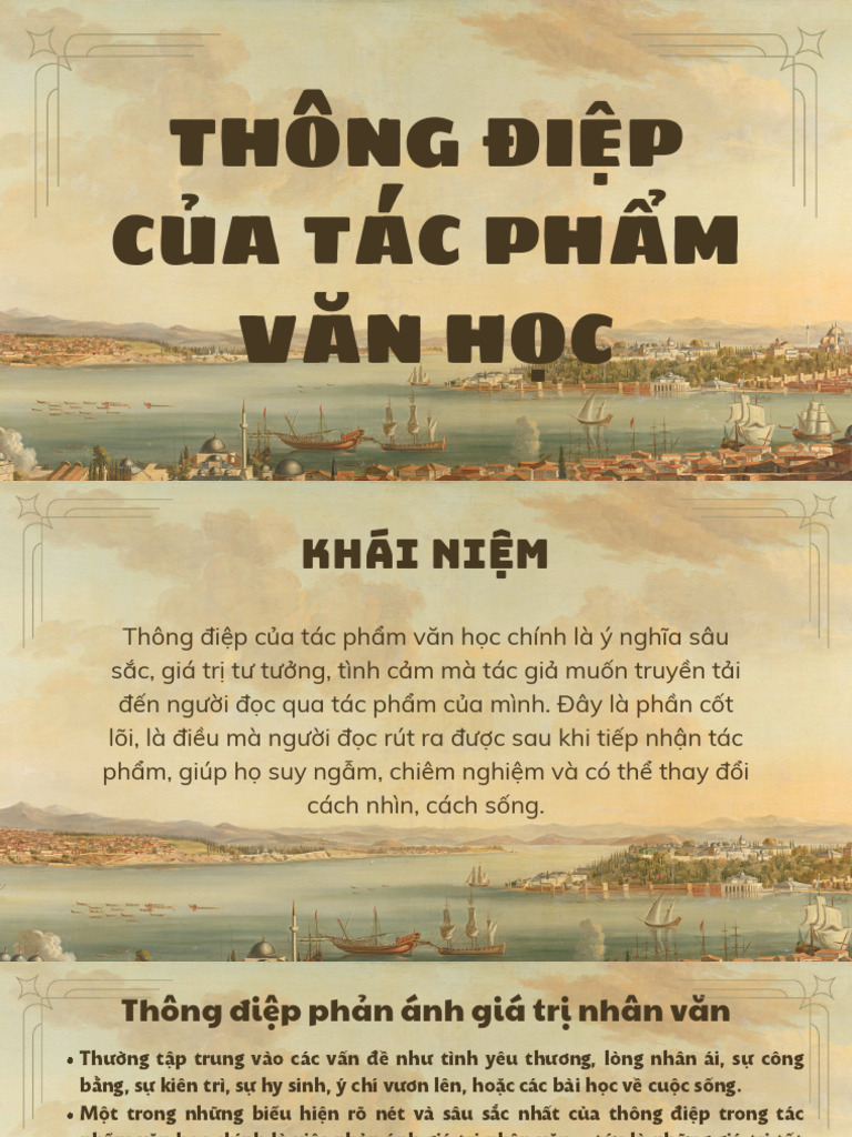 Thông Điệp Của Tác Phẩm Văn Học | PDF