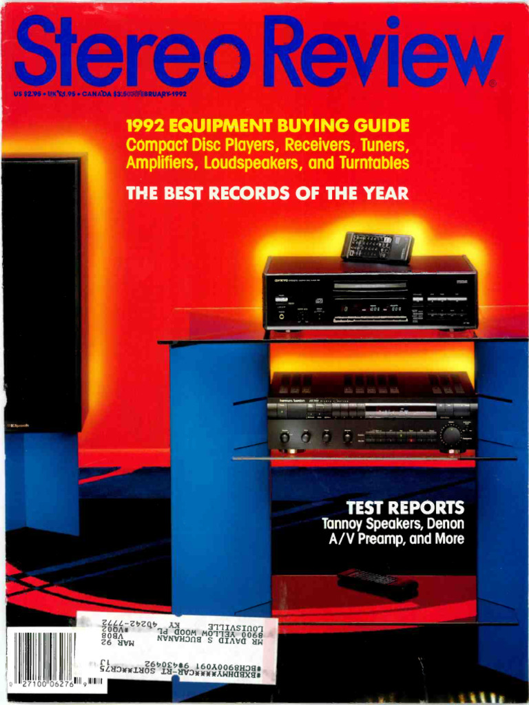 1992 Hi-Fi Equipment Buying Guide | PDF | Vacuum Tube | Loudspeaker