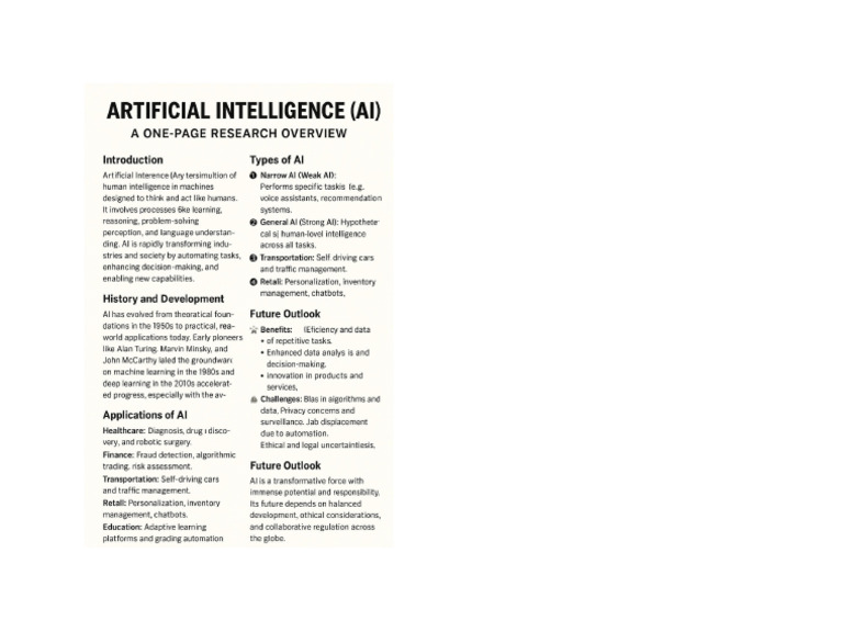 AI Research Overview Presentation | PDF