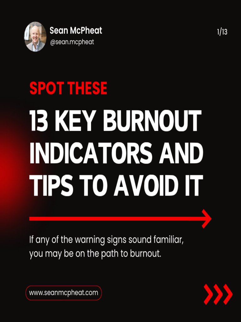 13 Signs and Tips to Prevent Burnout | PDF | Occupational Burnout ...