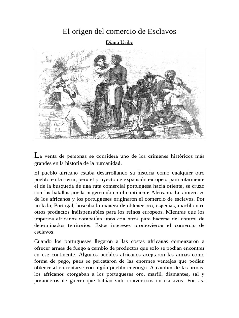 El Comercio de Esclavos | PDF | Esclavitud | Comercio