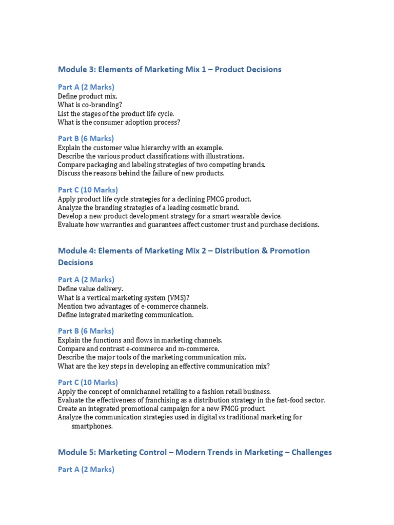 Key Marketing Mix Concepts and Strategies | PDF