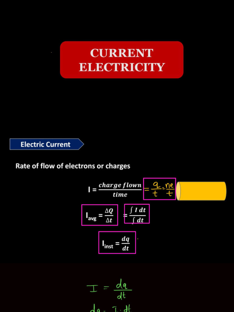 Vedha Veera Batch Physics Current Electricity PART 1 Note | PDF