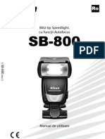 Manual de Utilizare Nikon SB-800