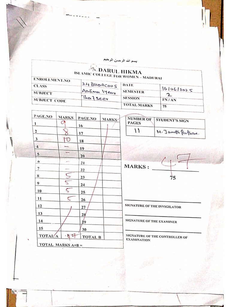 24DHOAC005 Jannathul Firdhouse | PDF