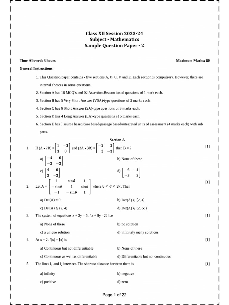 12 TH Set 1 | PDF