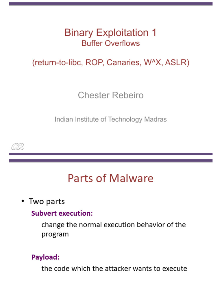 Buffer Overflow Exploitation Techniques | PDF | Pointer (Computer ...