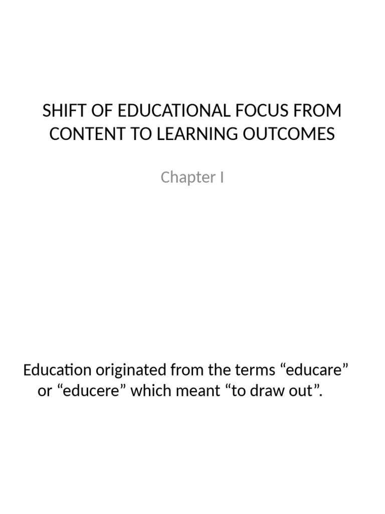 Transition to Outcome-Based Education | PDF | Educational Assessment ...